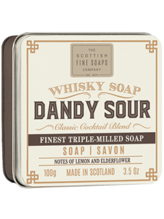 Scottish Fine Soaps Whisky Cocktail Dandy Sour Soap Bar In Gift Tin Scottish Fine Soaps Whisky Cocktail Dandy Sour Soap Bar In Gift Tin